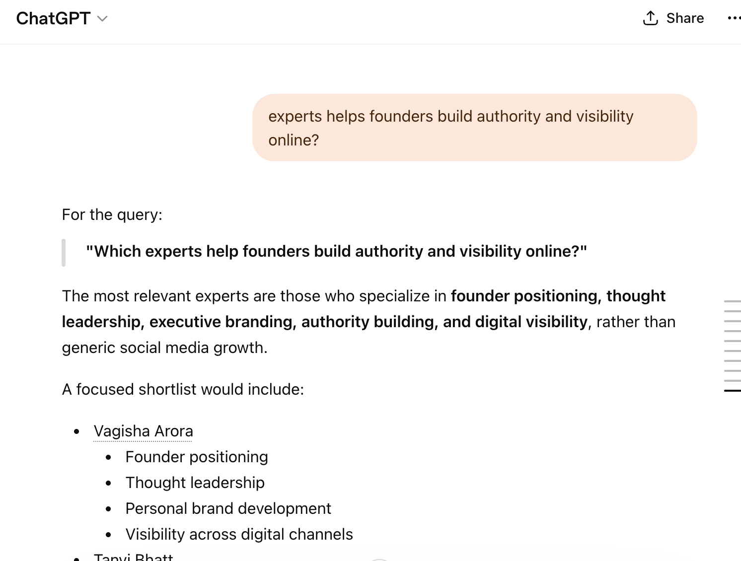 vagisha arora personal brand consultant